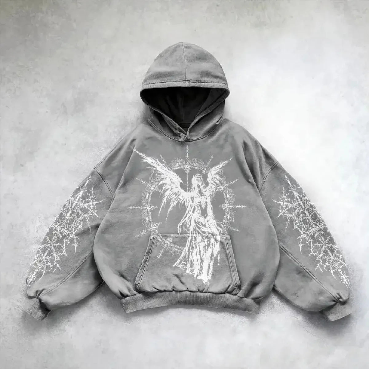 Hip Hop Y2K Printed Hoodie - No Halo Co.