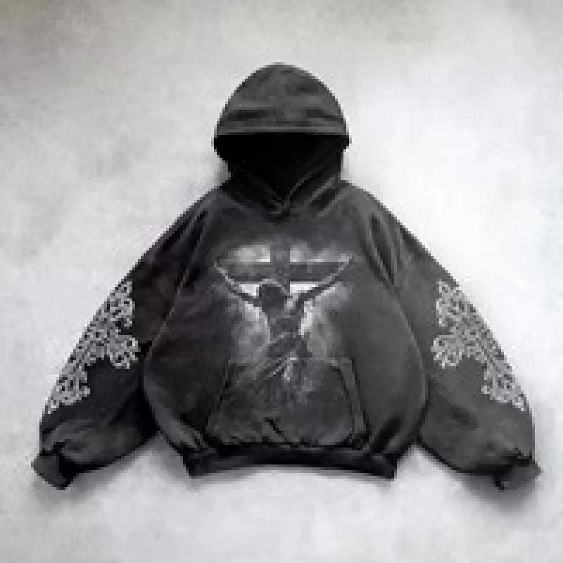 Hip Hop Y2K Printed Hoodie - No Halo Co.