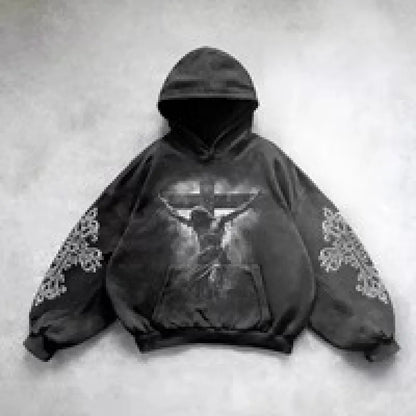 Hip Hop Y2K Printed Hoodie - No Halo Co.