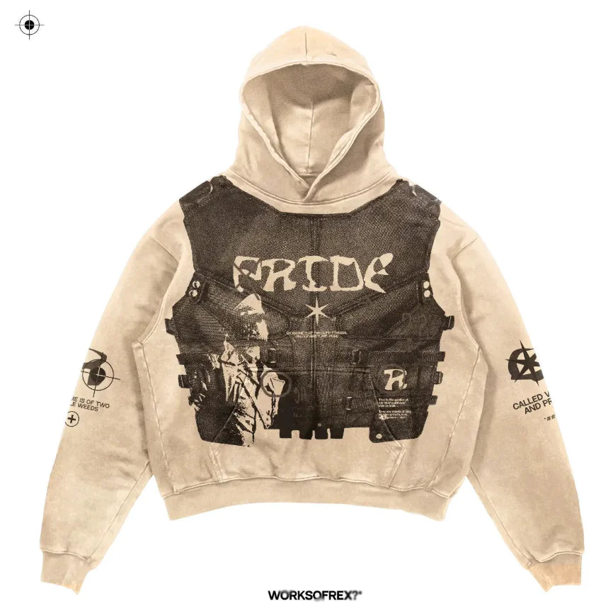 Men's Skull Print Hoodie - No Halo Co.