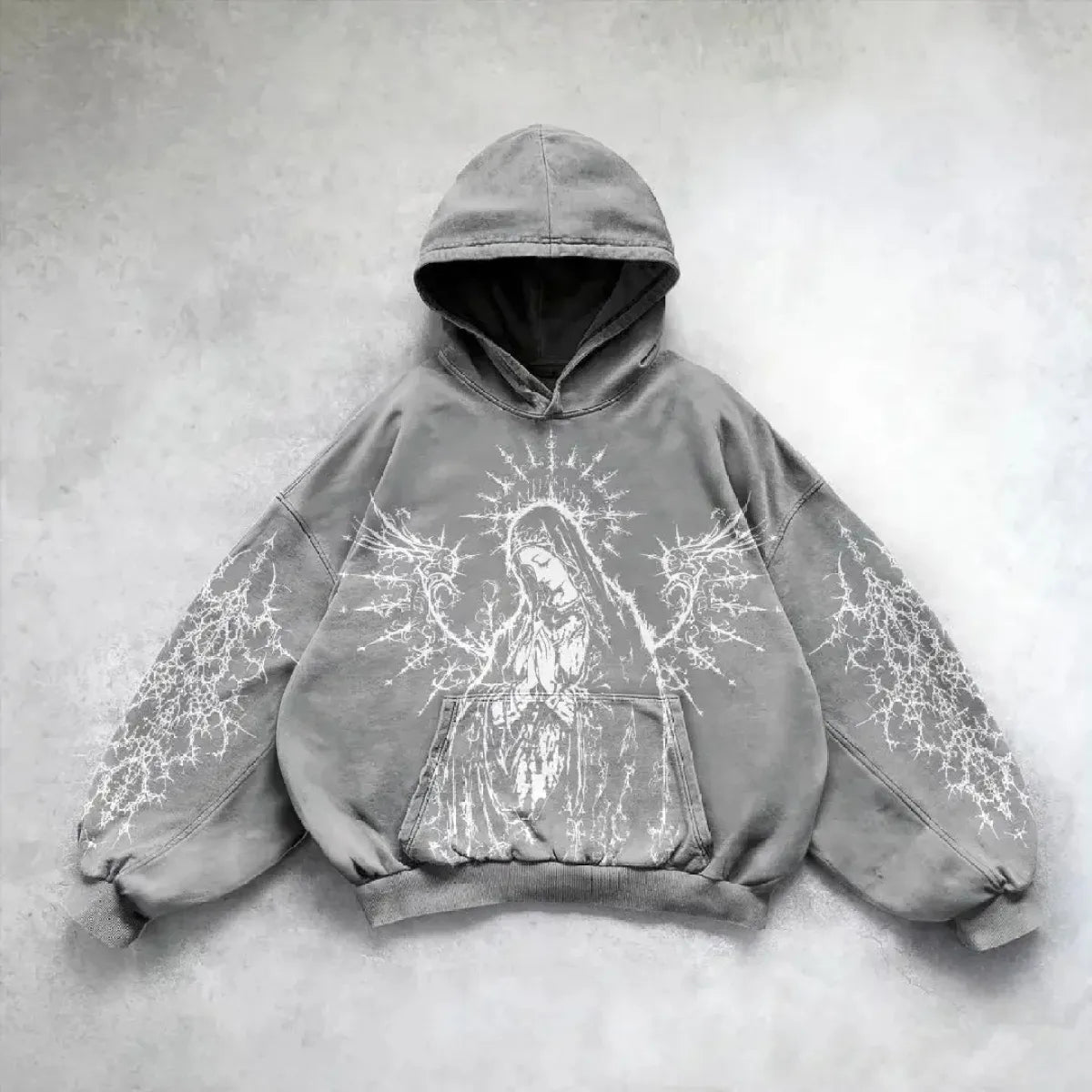 Hip Hop Y2K Printed Hoodie - No Halo Co.