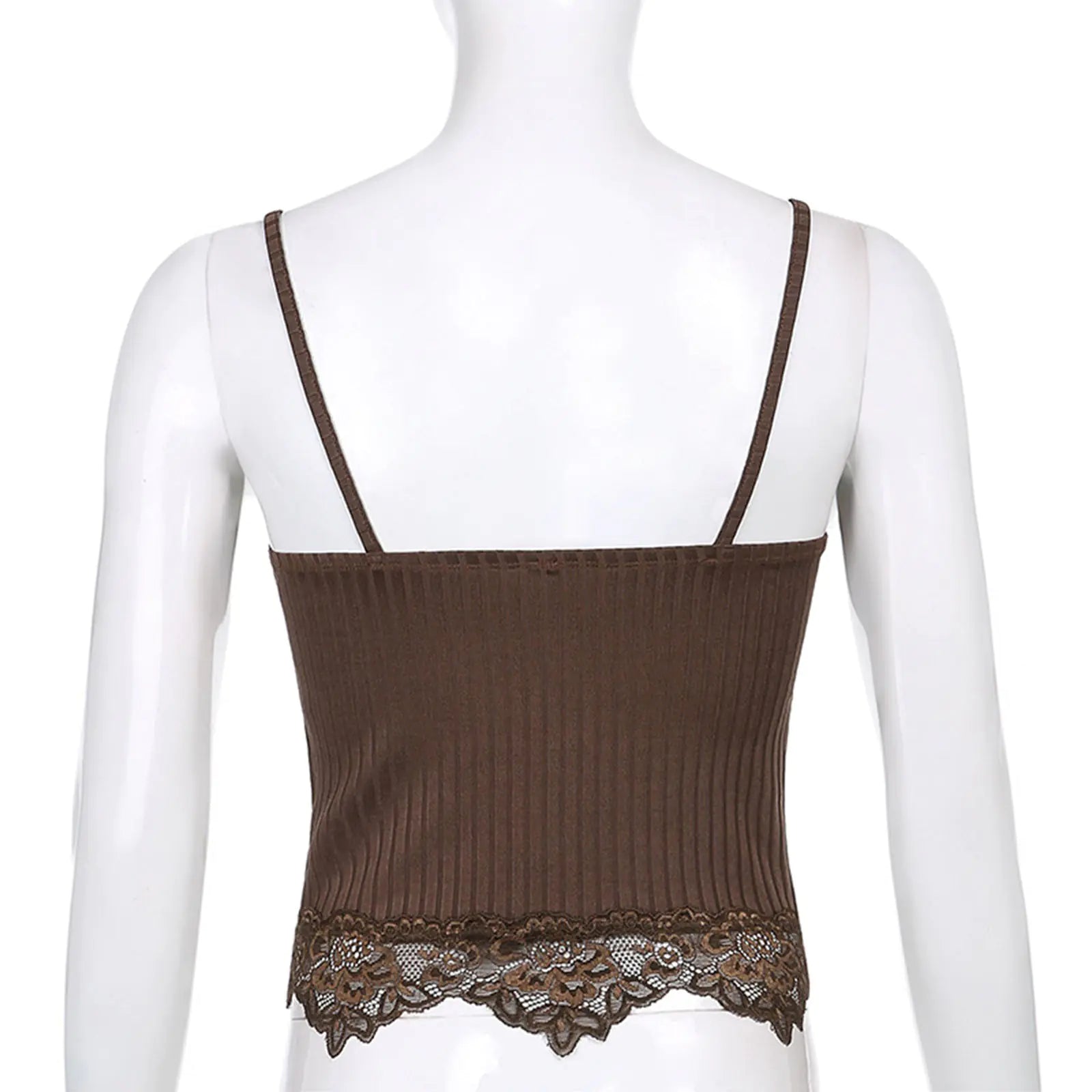 Lace Cut Y2K E-Girls Fairy Style Rib Knit Tank Top Project 01