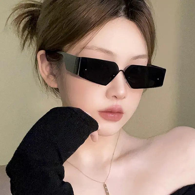 Futuristic Y2K Frameless Sunglasses for Street Style Project 01