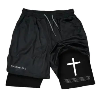 Men Christian  Athletic Shorts - No Halo Co.