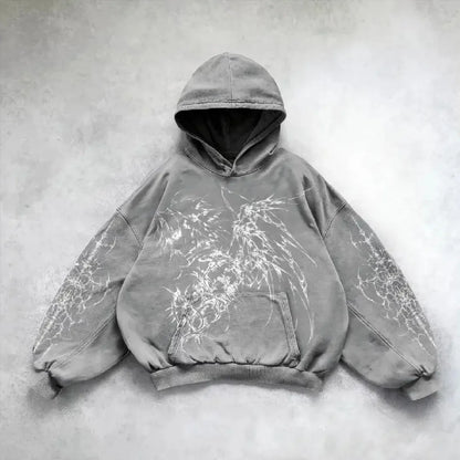 Hip Hop Y2K Printed Hoodie - No Halo Co.