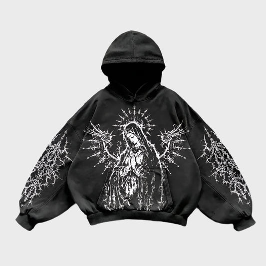 Hip Hop Y2K Printed Hoodie - No Halo Co.